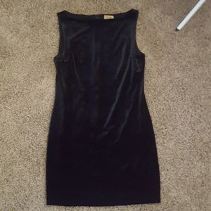 Black velvet dress